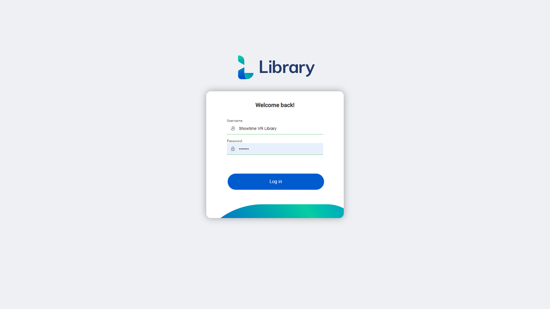 showtime-vr-library-login-page